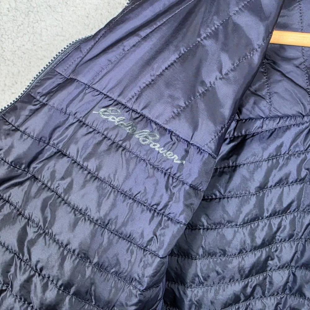 Eddie Bauer Travex Sport Coat Mens Sz 50R Navy Hybrid Light Puffer Vest Utility